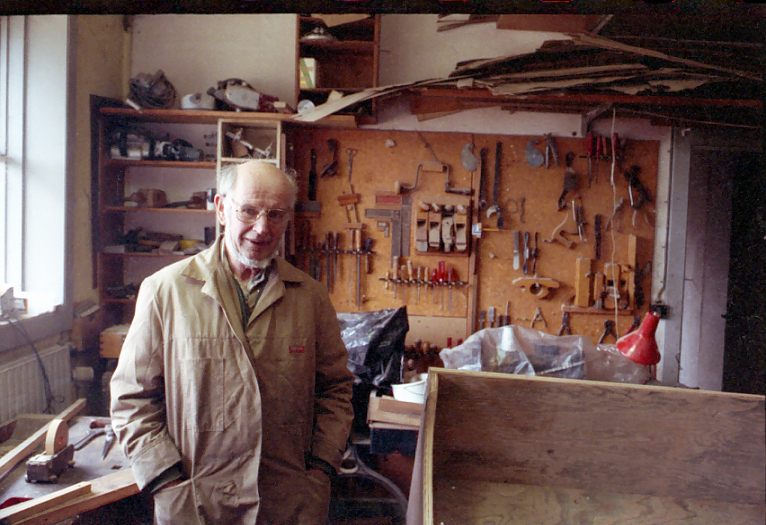 Cabinetmaker in workshop