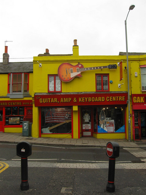 Guitar, Amp and Keyboard Centre (GAK), 79-80 North Road, Brighton, by Simon Carey, geograph.co.uk 2683317